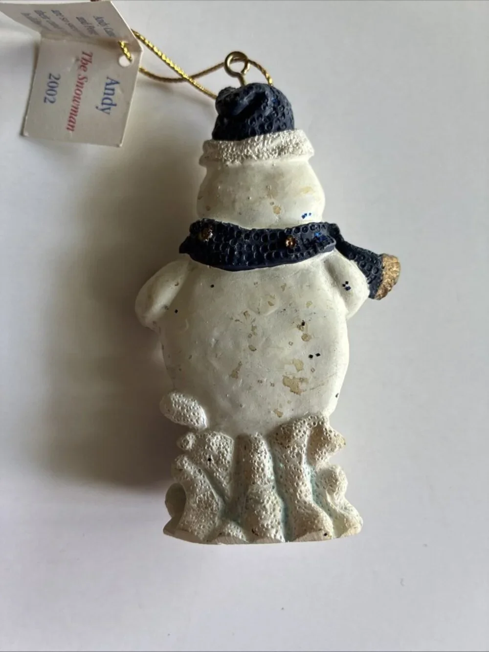 Vintage Marathon Andy The Snowman 2002 Christmas Ornament Penguin Holiday
